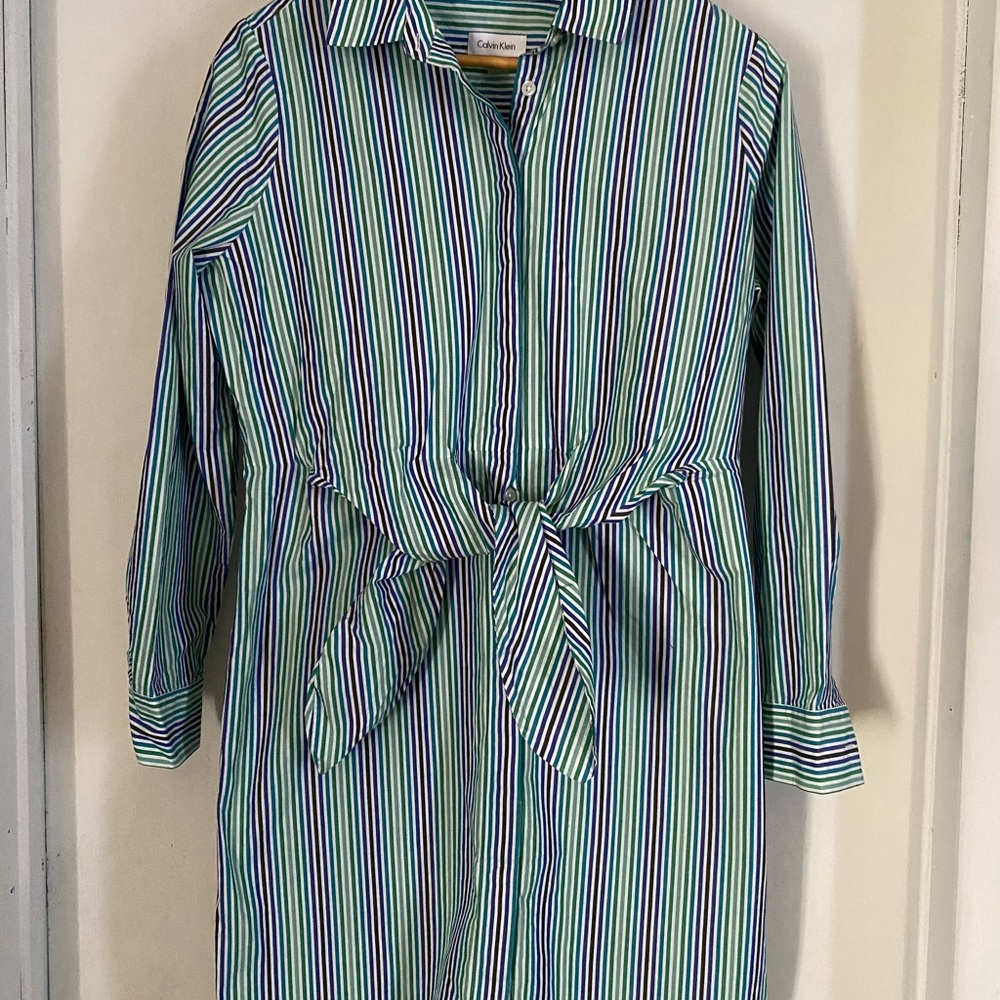 Calvin Klein Multicolor Striped Dress